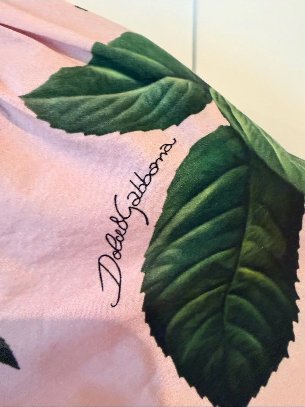 Dolce & Gabbana Pink Floral Rose Print Girls Dress size 7/8
